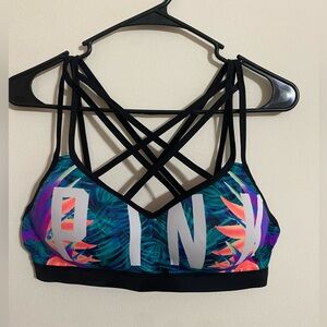 Victoria’s Secret PINK Push-up Sports Bra, Size Large